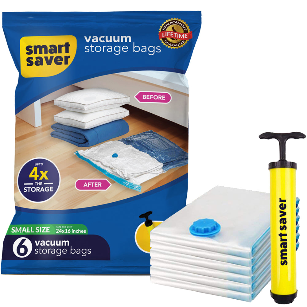 Vacuum Bags with Manual Pump - Choose your Size and Pack