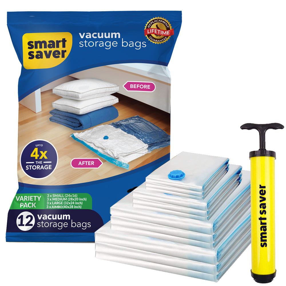 12 PACK( 3 Jumbo + 3 Large + 3 Medium + 3 Small)