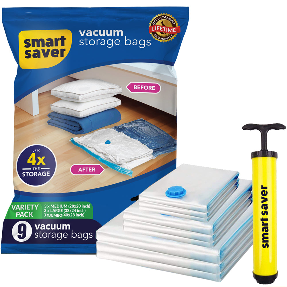 9 PACK( 3 Jumbo + 3 Medium + 3 Large)