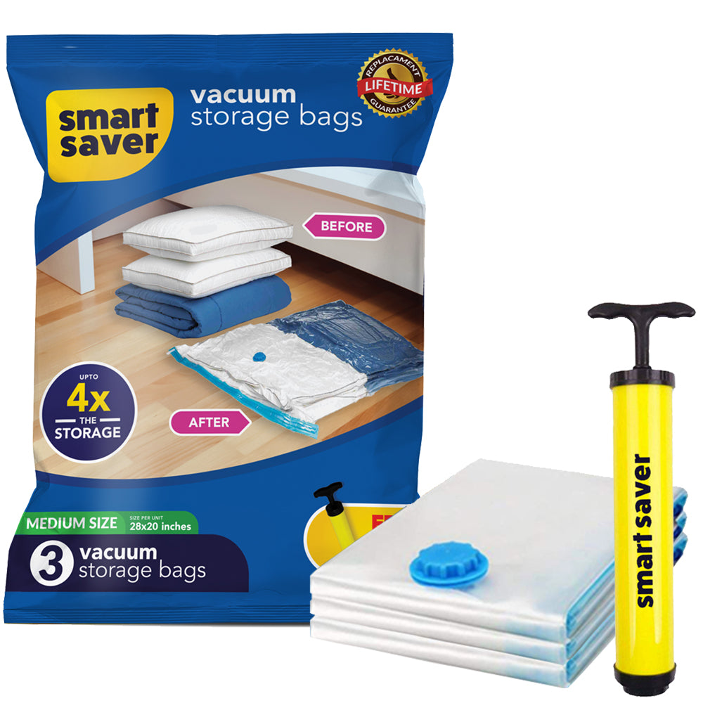 Buy 4 PCS Reusable Vacuum Storage Space Saver Bags for Clothes Travel  Sealer Bag-2S(50x60CM)2M(60x80CM) Incomplete Online at Best Prices in India  - JioMart.