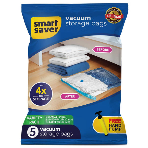 Vacuum Storage Bags with Electric Pump, 20 Pack Space Saver Seal Bag (5  Jumbo, 5 Large, 5 Medium, 5 Small), Vacuum Sealer Bags for Clothes,  Blanket