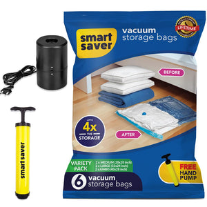 Smart Saver Reusable Variety Pack of 2 Jumbo , 2 Medium , 2 Large with Electric pump and manual pump For travelling Online in India at Smartsaver.in