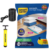 Smart Saver Reusable Variety Pack of 3 Jumbo , 3 Large , 3 Medium, 3 Smallwith Electric pump and manual pump For travelling Online in India at Smartsaver.in