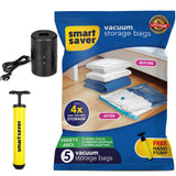 Smart Saver Reusable Variety Pack of 2 Small , 2 Medium , 1 Large with Electric pump and manual pump For travelling Online in India at Smartsaver.in